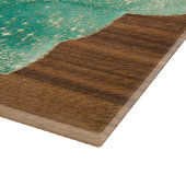 Shabbat en Yom Tov Turquoise Marmeren Hout Glas Snijplank (Hoek)