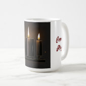 Shabbat Kaarsen Icon-Verlichtende Sterkte' 15-Oz Koffiemok (Voorkant rechts)