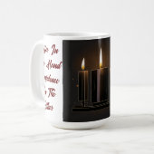 Shabbat Kaarsen Icon-Verlichtende Sterkte' 15-Oz Koffiemok (Voorkant links)