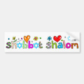 Shabbat, Shalom Bumpersticker (Voorkant)