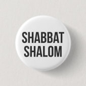 Shabbat Shalom Button (Voorkant)