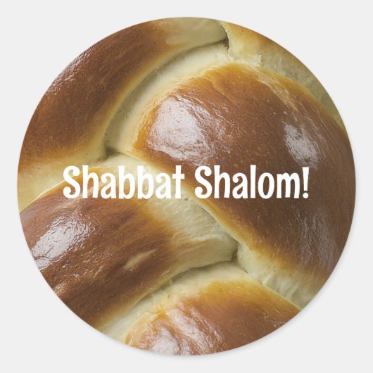 Shabbat Shalom Challah Sticker (Devant)