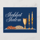 Shabbat Shalom Dîner Juif Invitation (Devant)