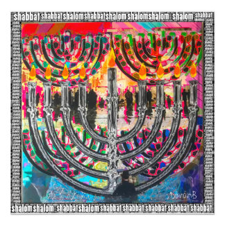 Shabbat SHALOM Foto Afdruk