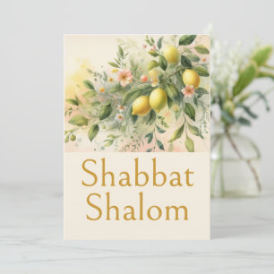 Shabbat Shalom, Italiaanse Citroenboom Boho Botani Kaart