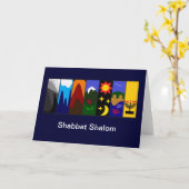 Shabbat Shalom Kaart (Gele Bloem)