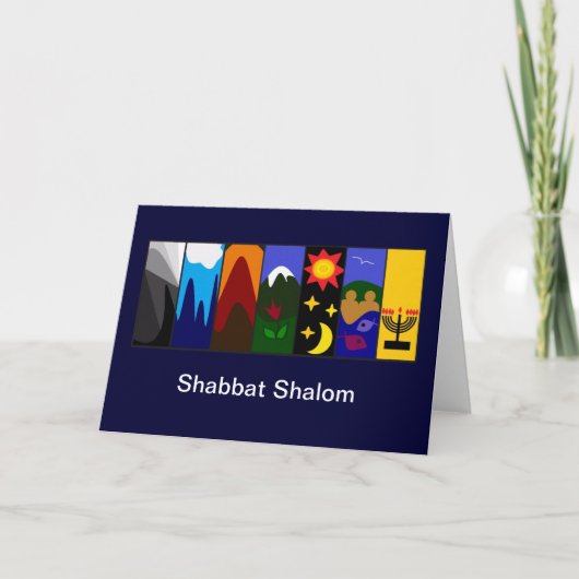 Shabbat Shalom Kaart (Voorkant)