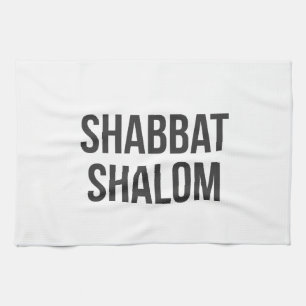 Shabbat Shalom Kitchen Towel Theedoek