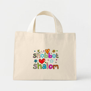 Shabbat, Shalom Mini Tote Bag