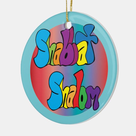 Shabbat Shalom Ornament (Links)
