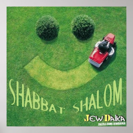 Shabbat Shalom Poster (Voorkant)