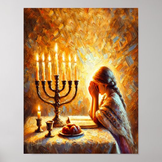 Shabbat Shalom Poster (Voorkant)