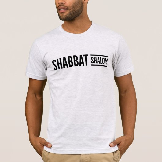 Shabbat Shalom Sabbat Messianic T-shirt (Voorkant)