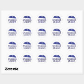 Shabbat Shalom-Sticker Ronde Sticker (Vel)