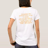 Shabbat Shalom T-shirt (Achterkant)
