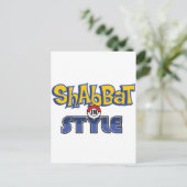 Shabbat Style Briefkaart (Staand voorkant)