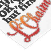 Shabbat-tafelloper Lechaim, Kiddush Korte Tafelloper (Hoek)