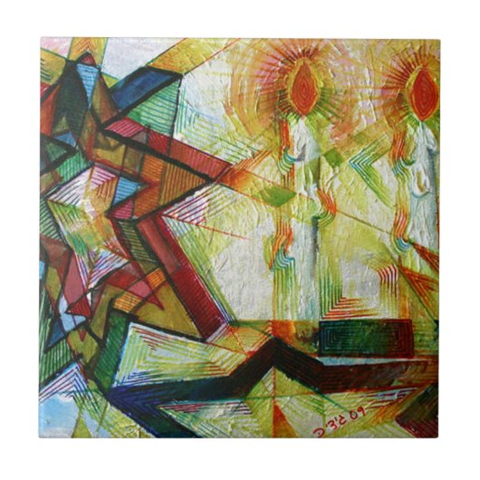 Shabbat Tegeltje (Voorkant)