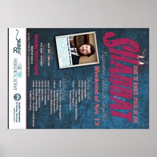 Shabbaton Poster (Voorkant)