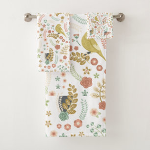 Shabby Birds & Branches Ensemble de serviettes de 