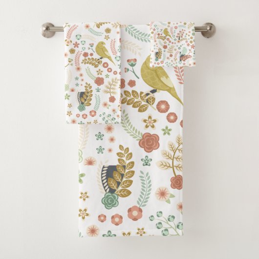 Shabby Birds & Branches Ensemble de serviettes de  (En situation)
