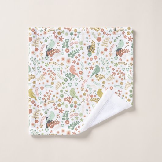 Shabby Birds & Branches Ensemble de serviettes de  (Gant de toilette)