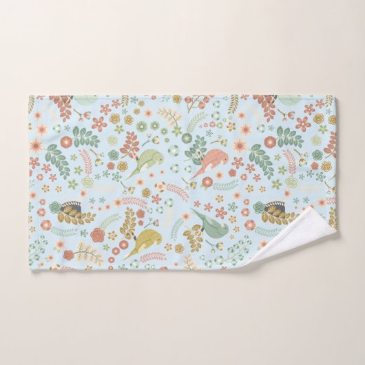 Shabby Birds & Branches Ensemble de serviettes de  (Serviette à main)