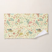 Shabby Birds & Branches Yellow Bad Handdoek (Handdoek)