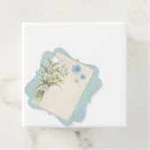 Shabby Blue Floral Collage Scrapbook Embellishment Bedankjes Labels (In situ)