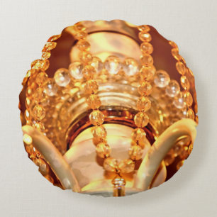 Shabby Chandelier Bling 4-Gold-ROND SIERKUSSEN Rond Kussen