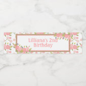 Shabby Chic Anniversaire Bouteille Étiquettes (Étiquettes simples)