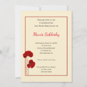 Shabby Chic Anniversaire Fête Invitation (Dos)