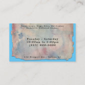 Shabby Chic Antique Paris Style Carte de visite (Dos)