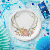 shabby chic antler papieren bordje (Feest)