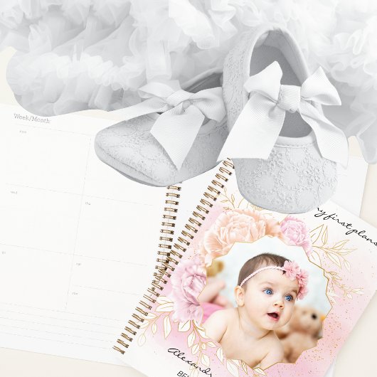 Shabby Chic Baby Girl First Year Scrapbook Album