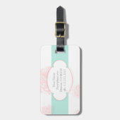 Shabby Chic Bagage Etiket Bagagelabel (Voorkant verticaal)