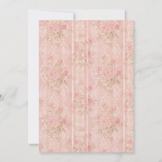  Shabby Chic Baptism Invitation Kaart (Achterkant)