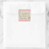 Shabby Chic Birthday Sticker (Tas)