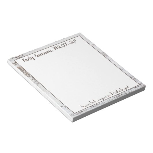 Shabby Chic ! Bloc-notes SLP tendance (Incliné)