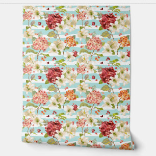 Shabby Chic Bloemen Print Patroon Behang