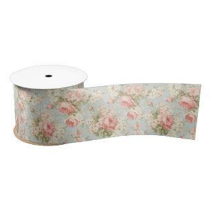 Shabby Chic Bloemen Victoriaans Roze Rozen Lint