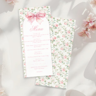 Shabby Chic Bloemenboog met Bow Baby Meisje Douche Menu