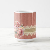 Shabby Chic Bloemenpoedel met Rozen tafellamp Koffiemok (Center)