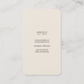 Shabby Chic Blooms Feminine Carte de visite (Dos)