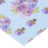 Shabby Chic Blue Pansy Floral Ditsy Nappe (Angle)