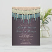 Shabby Chic Bohemian Wedding Invitations Kaart (Staand voorkant)
