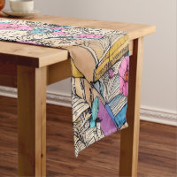 Shabby Chic Book Illustrator Table Runner