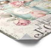 Shabby Chic Bouteilles de parfum Poster en françai (Coin)