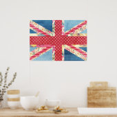  Shabby Chic | Britse vlag Poster (Keuken)