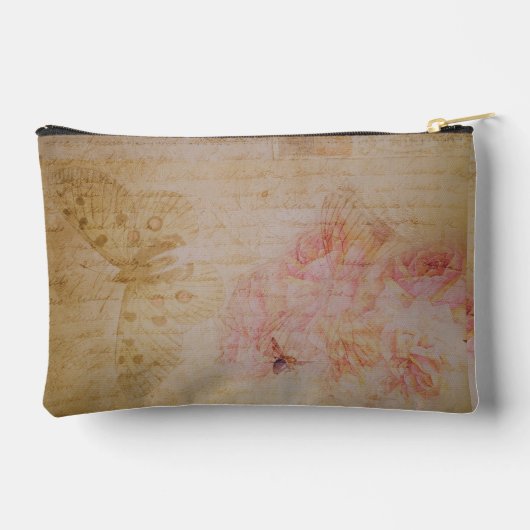  Shabby Chic Butterfly Antiek Script Etui (Achterkant)